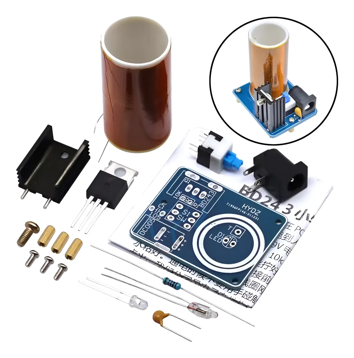 Diagrama de armado del kit